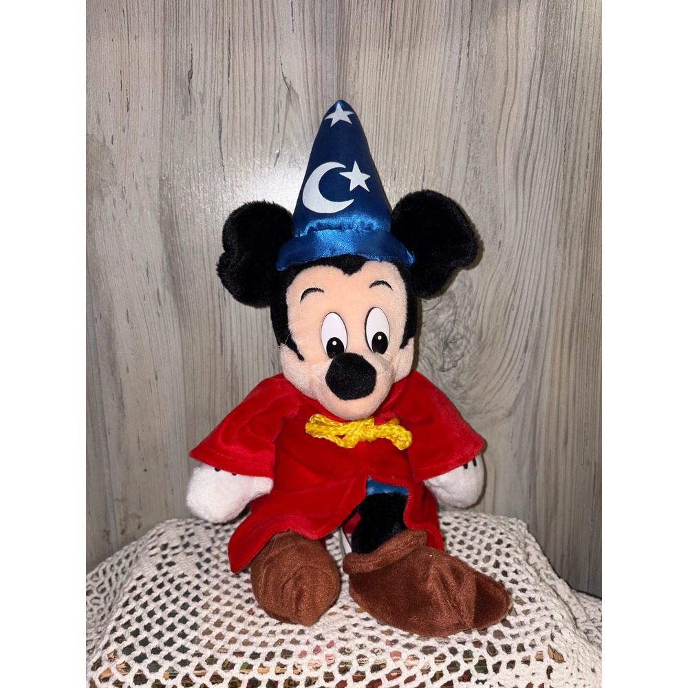 Disney Sorcerer Mickey Mouse Plush Fantasia Wizard Walt Disney World
